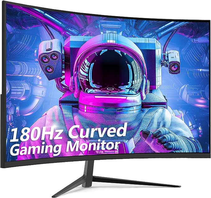 27 Inch Gaming Monitor 180Hz Refresh Rate, 1ms Mprt, FHD 1080 Curved AMD  Freesync Premium Display Low Blue Light Desktop Computer PC Gaming Monitor  - China Curved Monitor and PC Gaming Monitor