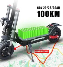 5600W 60V Dual Motor Electric Scooter 100km Max Mileage E Scooter 11 Inch Off Road Tire Patinete Elétrico 200kg Max Load Seat