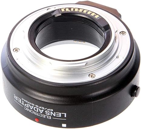 FocusFoto Auto Focus AF Electronic Automatic Lens Adapter Ring for Canon EF EF-S Lens to Canon EOS M EF-M Mount Mirrorless Camera Body M1 M2 M3 M5 M6 M10 M50 M100 M200, M50 Mark II, M6 Mark II