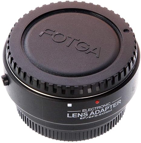 FocusFoto Auto Focus AF Electronic Automatic Lens Adapter Ring for Canon EF EF-S Lens to Canon EOS M EF-M Mount Mirrorless Camera Body M1 M2 M3 M5 M6 M10 M50 M100 M200, M50 Mark II, M6 Mark II