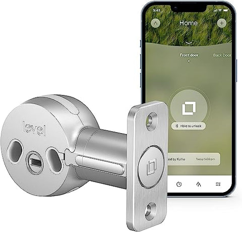 Level Bolt Smart Lock - Smart Deadbolt that Works with Your Existing Lock for Keyless Lock Entry, App-Enabled Bluetooth Lock with Smartphone Access, Compatible with Apple HomeKit