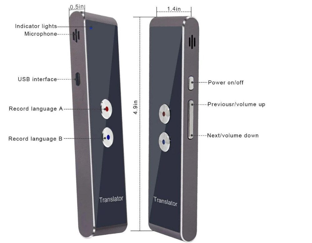 T8 Intelligent Translator Voice Synchronous Translator stick