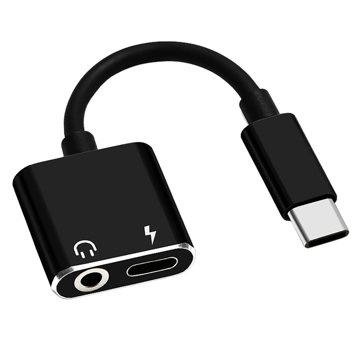 2 In 1 USB Type C Converter To 3.5mm Aux Jack OTG Adapter