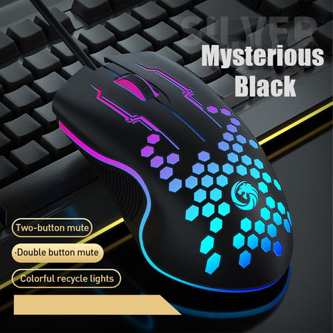 LED Mute Ergonomic Wired Gaming Mouse - Costsold