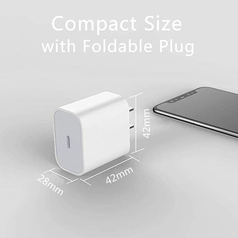 20W PD Fast Charging Usb C Charger For Apple iPhone