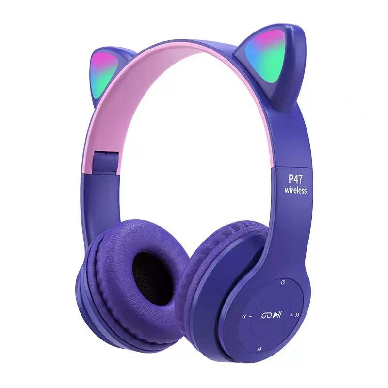 Bluetooth 5.0 Earphones Big Cat Ear Gaming Earphone