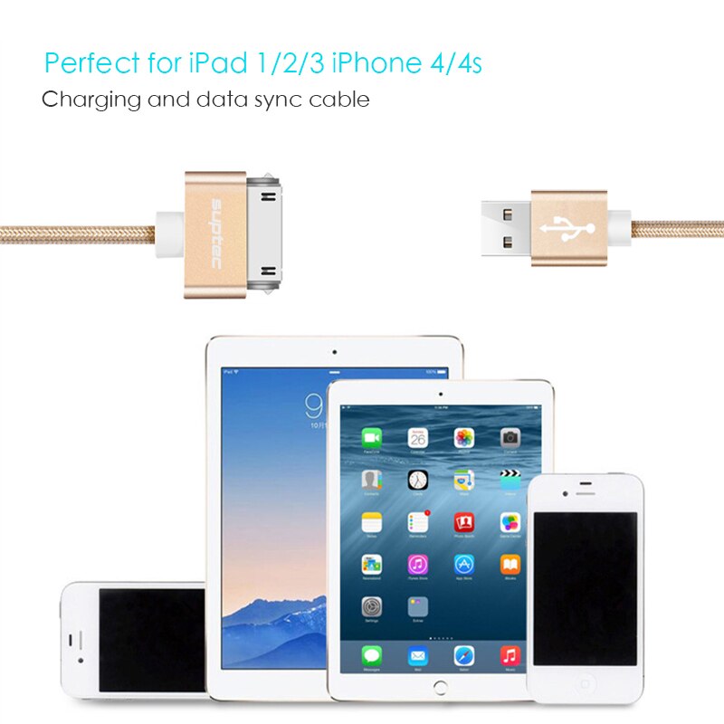 Fast Charging Cable iPhone 4 s 4s 3GS & iPad 2 3 - Costsold