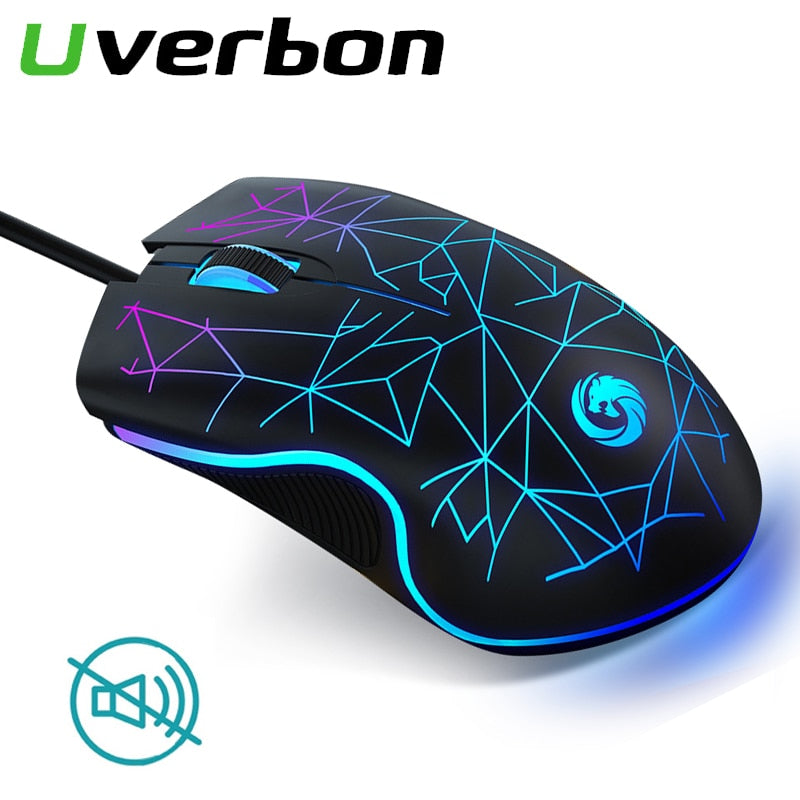 LED Mute Ergonomic Wired Gaming Mouse - Costsold