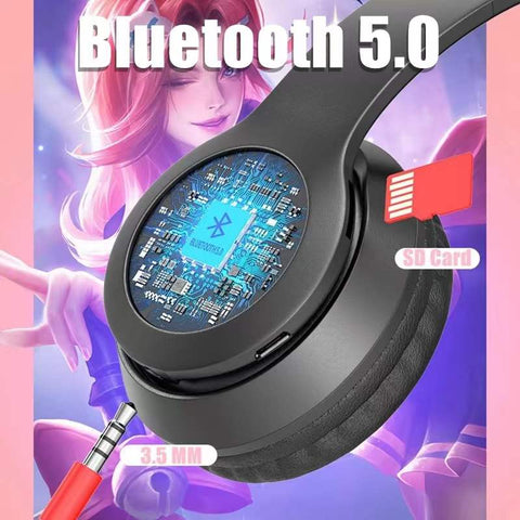 Bluetooth 5.0 Earphones Big Cat Ear Gaming Earphone