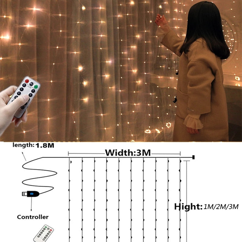 Eid Mubarak Decoration Remote Control Festoon Led Light