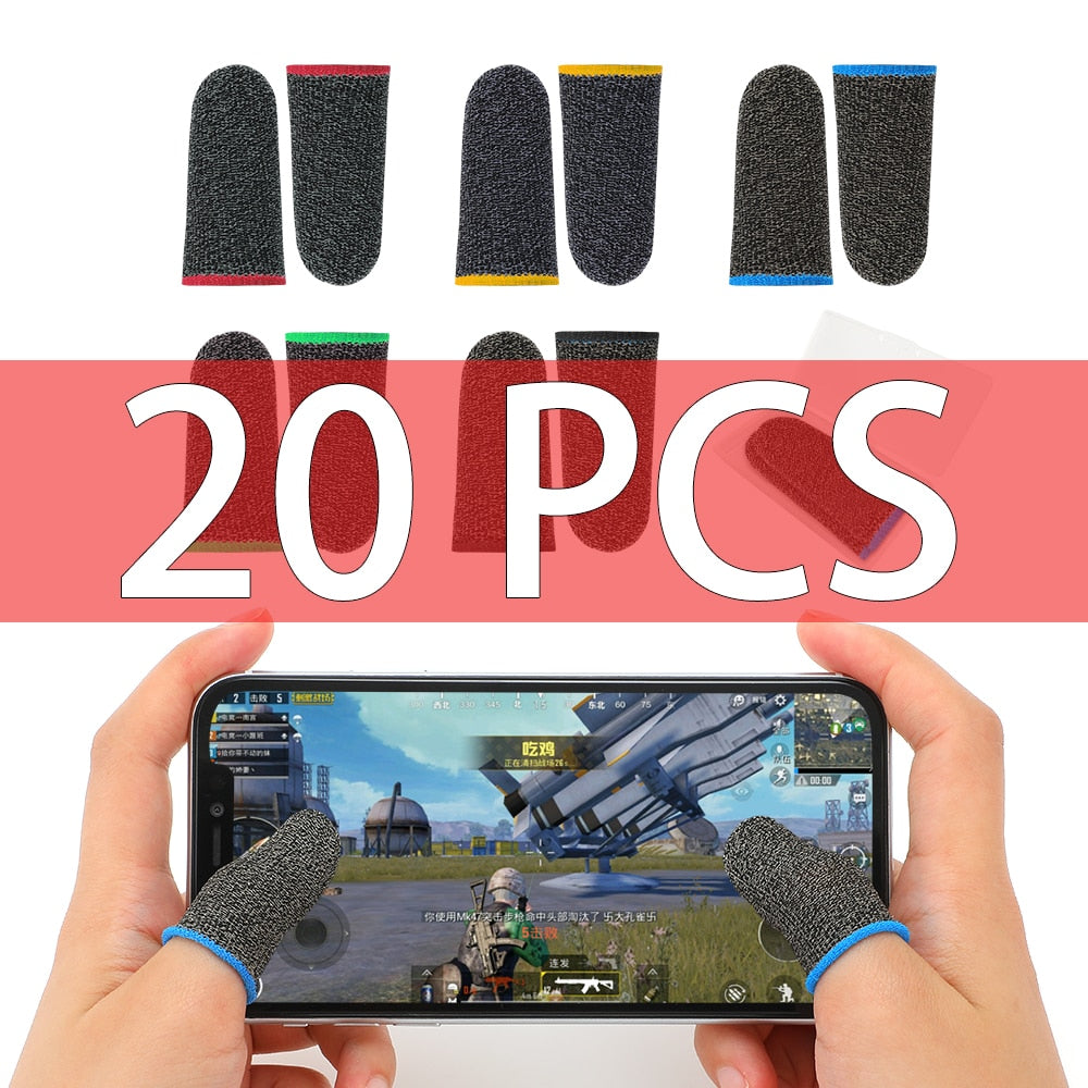 20 Pieces Gaming Finger Sleeves | Thumb Sleeves for Game