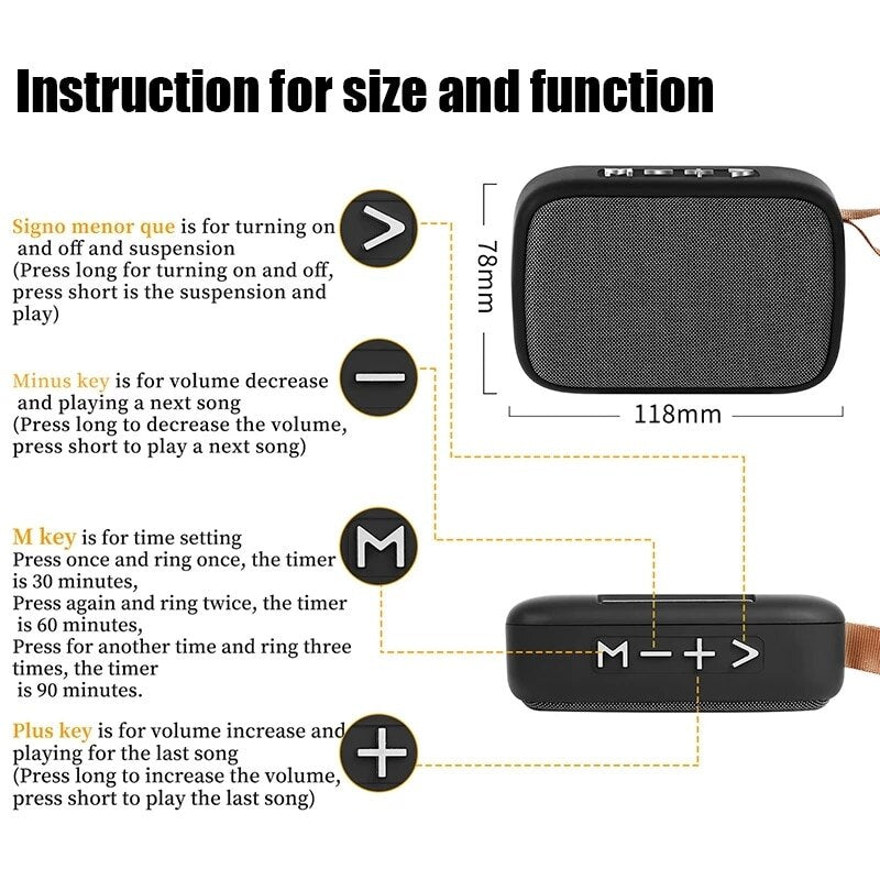 Bluetooth Speaker Wireless Connection Portable Outdoor Sports