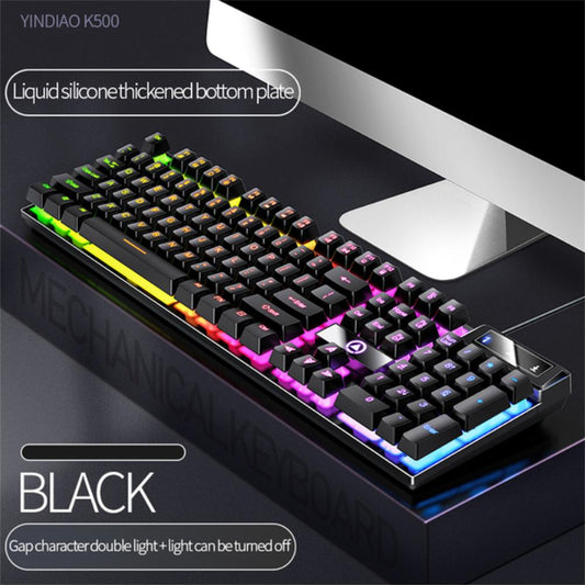 1pc K500 Gaming Mechanical Keyboard 104 Keys Gaming Keyboard