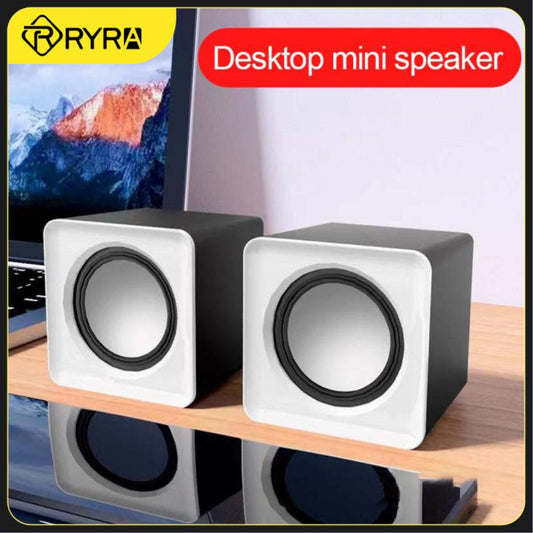 RYRA Mini Computer Speaker USB Wired Speakers Stereo