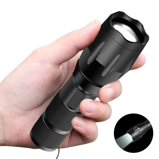 USB Charging Mini Small Torch Outdoor Camping Flashlight 