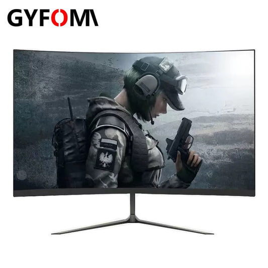 GYFOMA 22 inch 1080p Curved Monitor 75hz LCD Monitor 