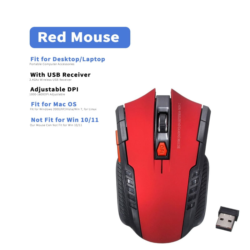 2.4Ghz Wireless Mouse with DPI Adjustable Button - Costsold