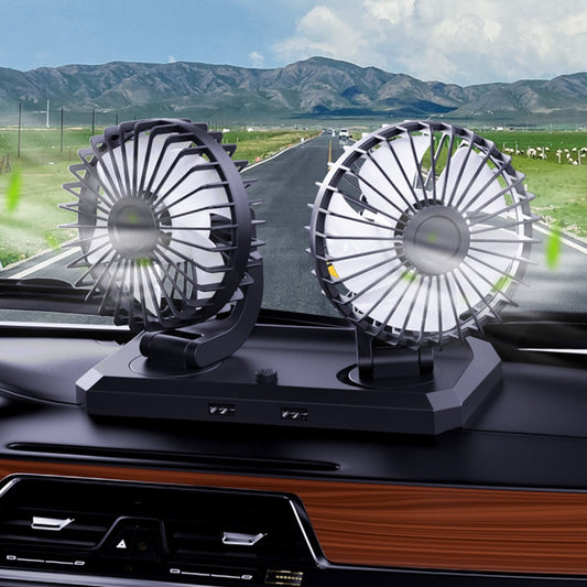 360 Degree Adjustable Car Air Conditioner Wind-enhanced Fan