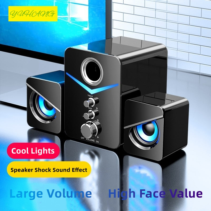 Bluetooth Home Theater Sound System Mini Speakers - Costsold