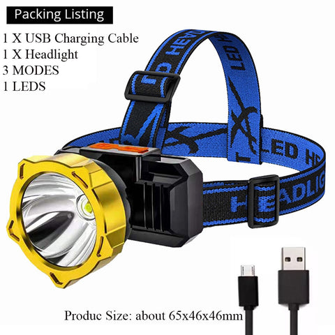 7 LED Rechargeable Lantern Headlamp - Costsold