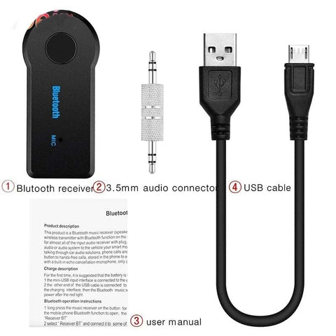 2-in-1 Wireless Bluetooth 5.0 Transceiver Adapter 3.5mm