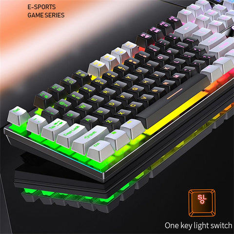 1pc K500 Gaming Mechanical Keyboard 104 Keys Gaming Keyboard