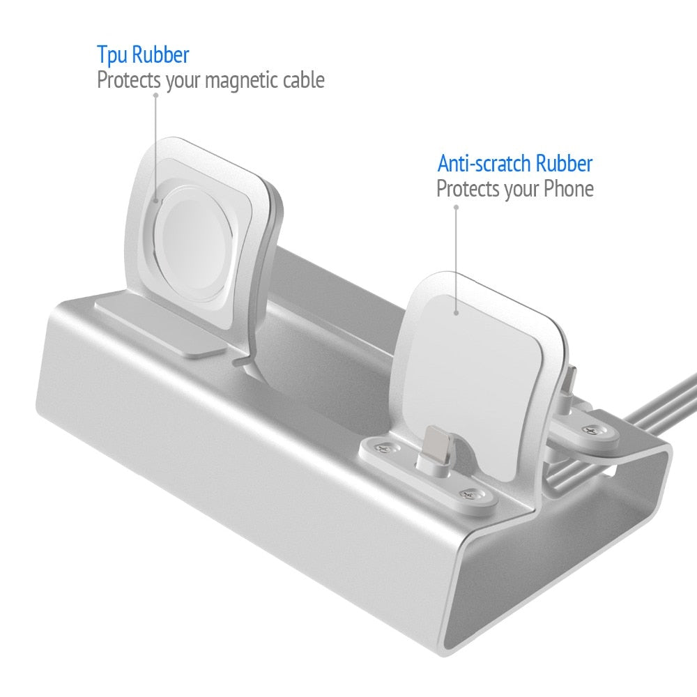 Aluminum 3 in 1 Charging Stand for Apple Devices - Costsold