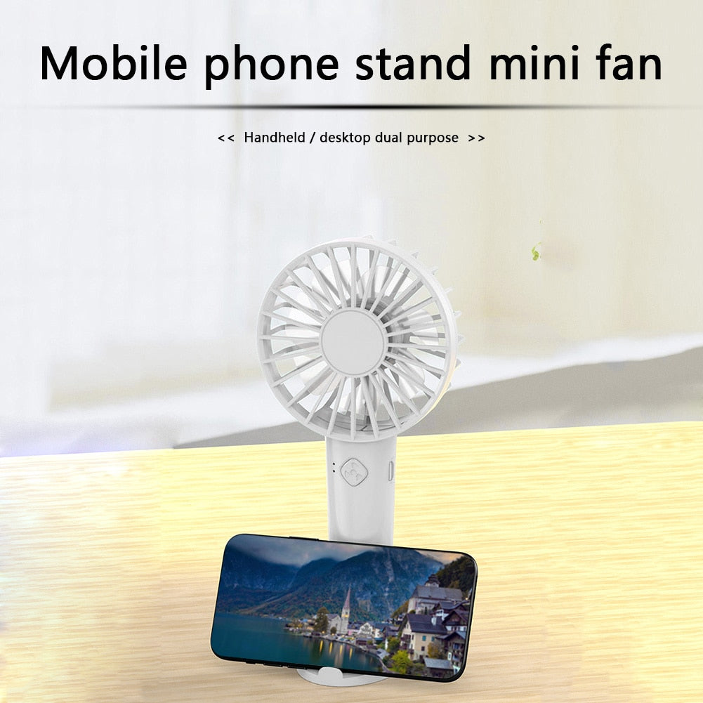 USB Rechargeable Mini Desktop Air Cooler Outdoor Fan