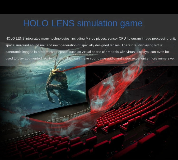 Holographic 3D Glasses AR Augmented Reality Artificial Intelligence