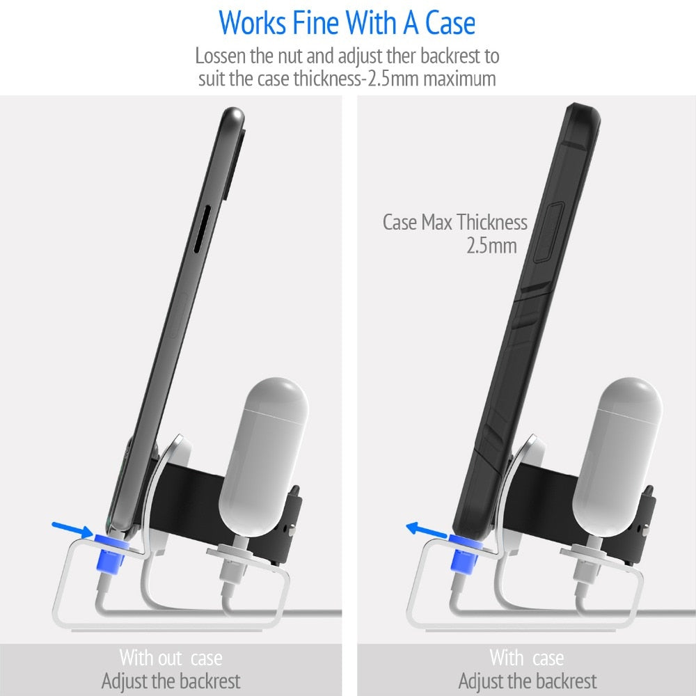 Aluminum 3 in 1 Charging Stand for Apple Devices - Costsold