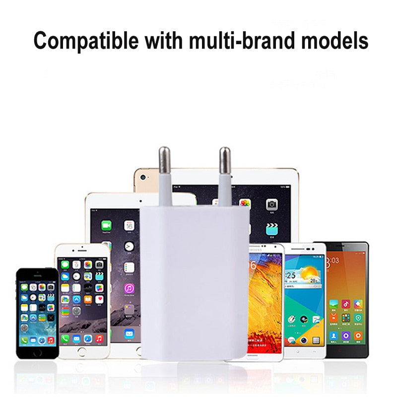 5V 1A USB Travel Wall Charger Adapter For Apple iPhone