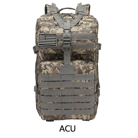 Men Military Camouflage Tactical Waterproof Backpack 