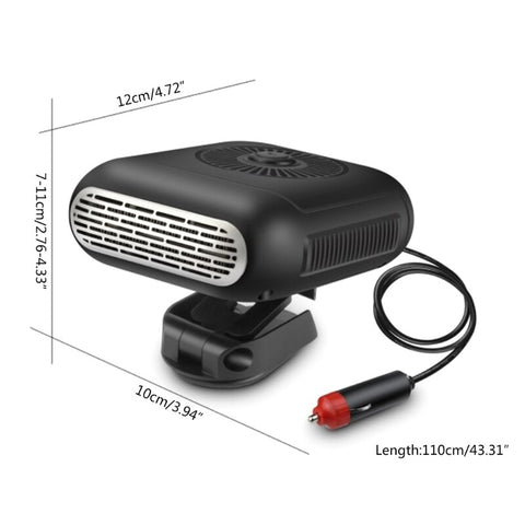 37MA 12/24V Car Heater Automatic Hot Air Blower Electric Fan