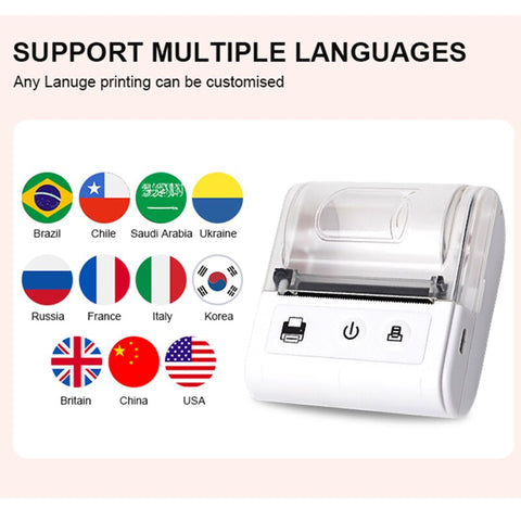 Mini Portable Printer Bluetooth Thermal Printer For Phone