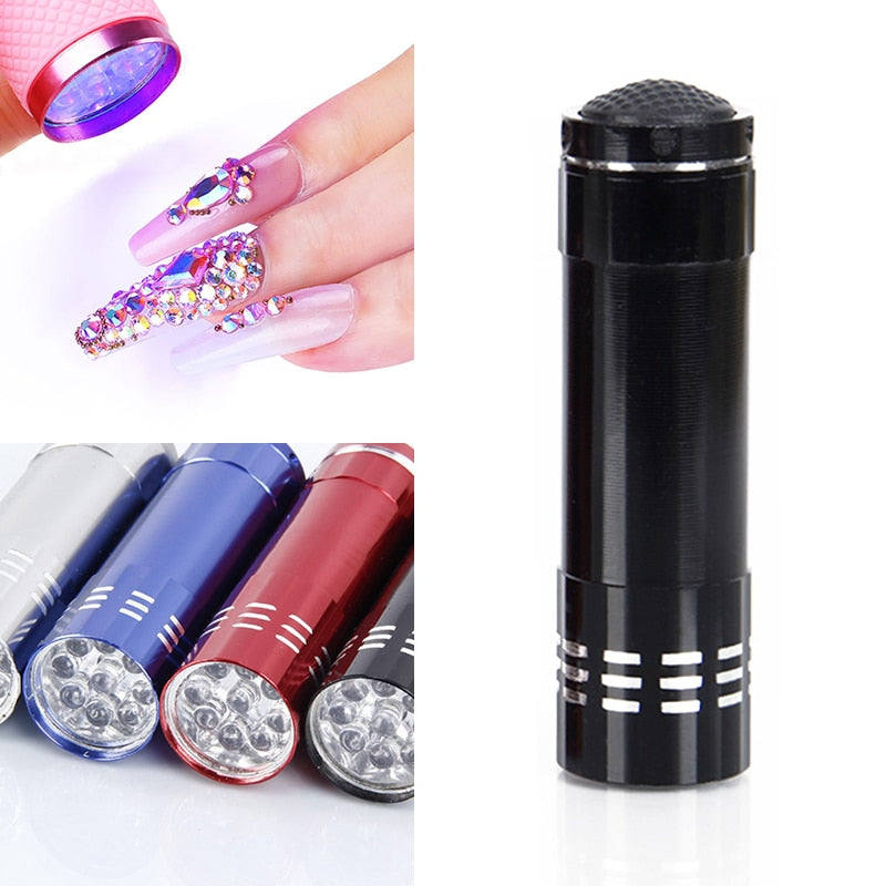 Nail Art Equipment 3 Led's Beads Manicuring Nail Tool