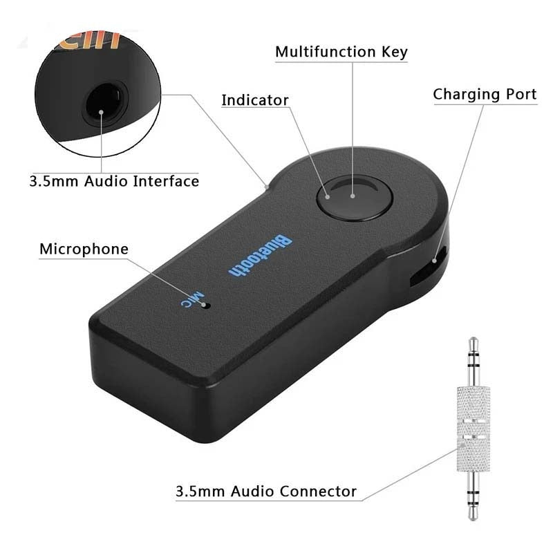 2-in-1 Wireless Bluetooth 5.0 Transceiver Adapter 3.5mm