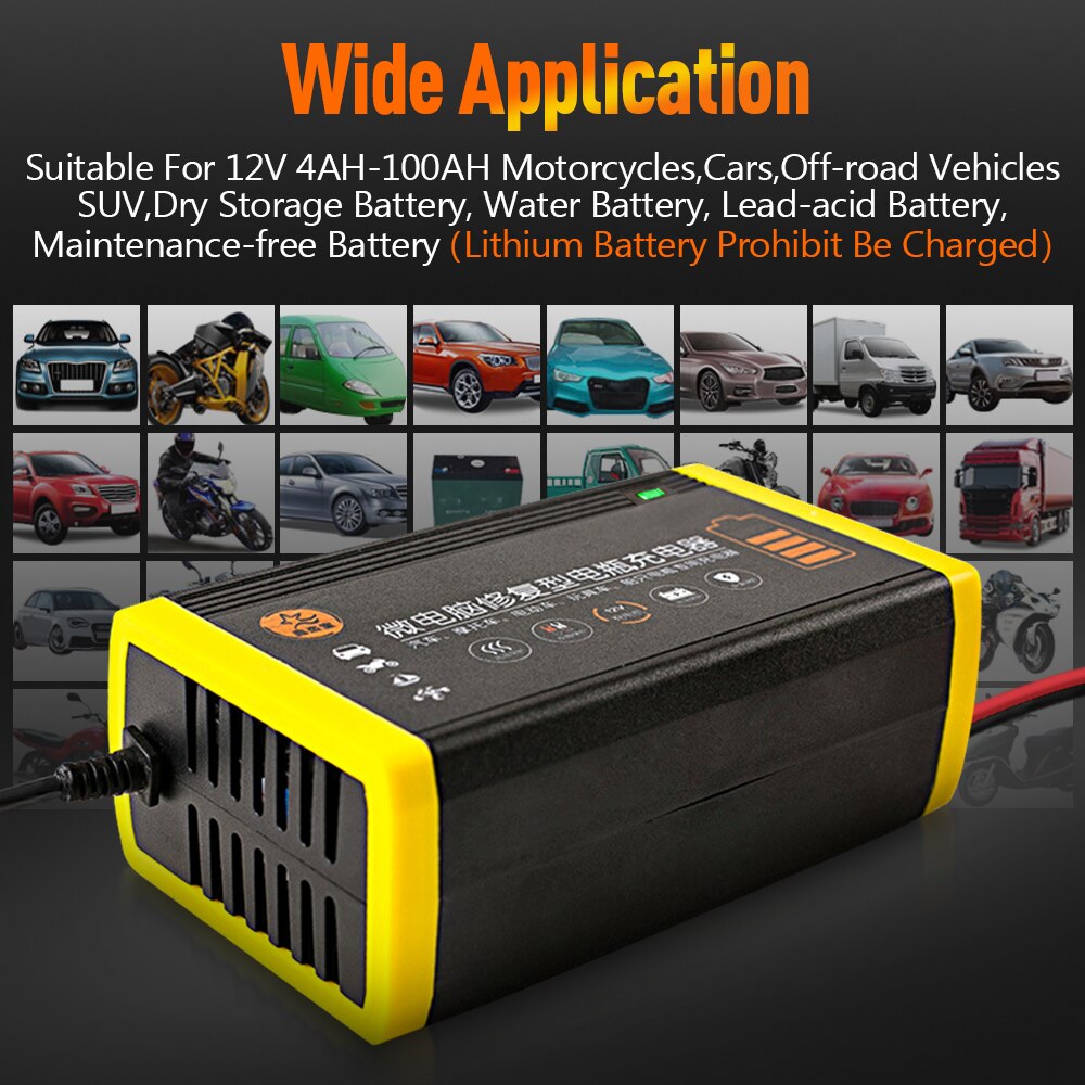 Intelligent Automatic Car Charger 12V Lead Acid Battery