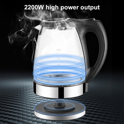 1.7L 220V Electric Kettle Stainless Steel Glass - Costsold