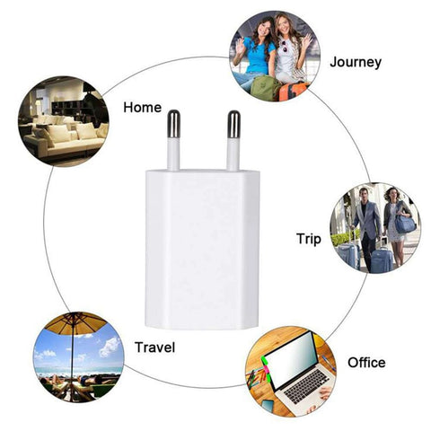 5V 1A USB Travel Wall Charger Adapter For Apple iPhone