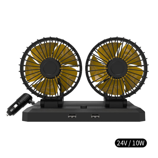 360 Degree Adjustable Car Air Conditioner Wind-enhanced Fan