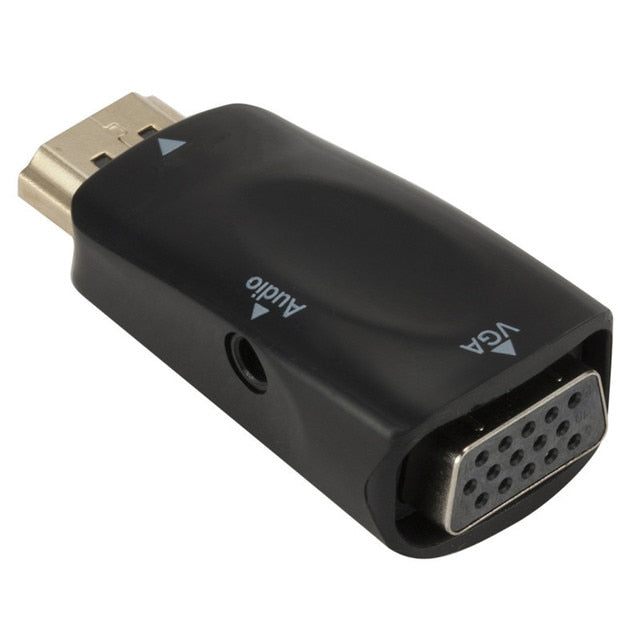 Male to VGA Female Adapter HD 1080P Audio Cable Converter 