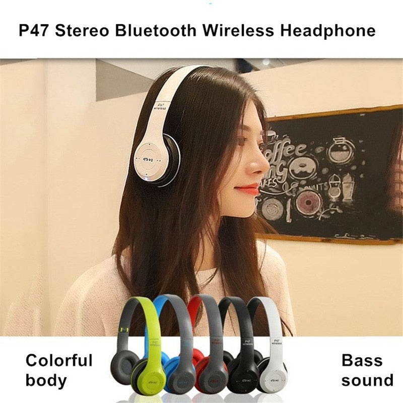 Bluetooth 5.0 Wireless Headphone HIFI Stereo Bass - Costsold