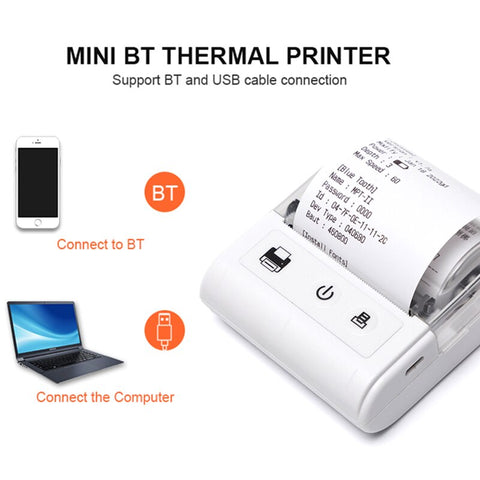 Mini Portable Printer Bluetooth Thermal Printer For Phone