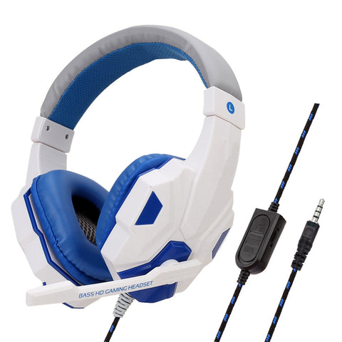 3.5mm Wired Gaming Headset PC Bass Stereo Headphones