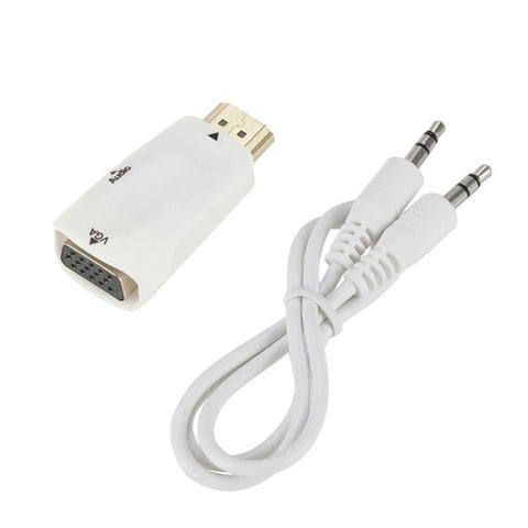 Male to VGA Female Adapter HD 1080P Audio Cable Converter 