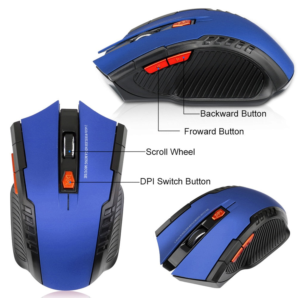 ORZERHOME 2.4GHz Wireless Mouse Optical with USB Receiver